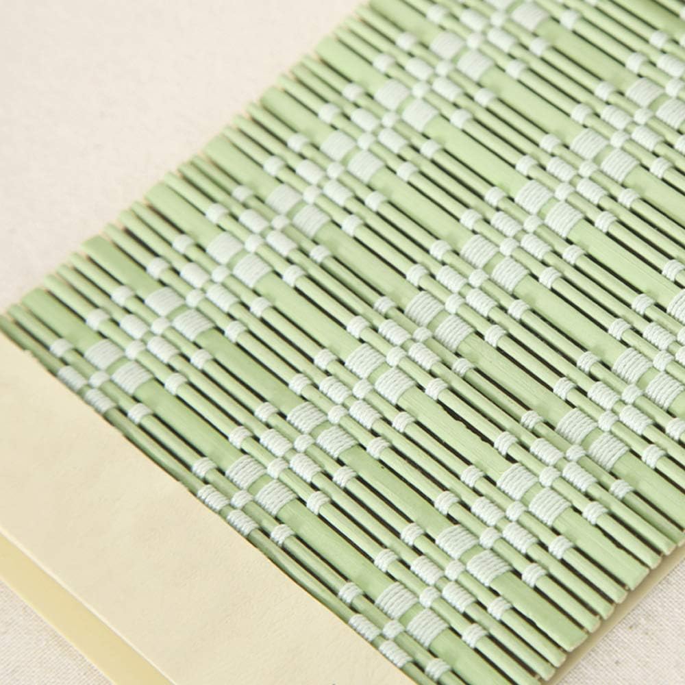 No Tools No Drill Wood Window Roman Shades, Bamboo Light Filtering Window Blinds for Indoor Home, Office, Kitchen
