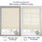 LANTIME No-Drill Roman Shade elegant light filtering cordless fabric window treatment