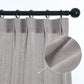 LANTIME Real Linen pinch pleat curtains set of 2 light filtering custom length