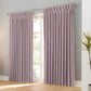 LANTIME Faux Linen Blackout Curtains with pencil pinch pleat, 2 panels, 100% light-blocking fabric, thermal insulated, semi-customizable length.
