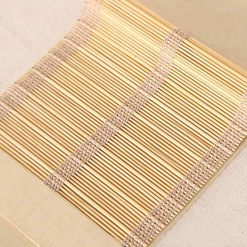 No Tools No Drill Wood Window Roman Shades, Bamboo Light Filtering Window Blinds for Indoor Home, Office, Kitchen
