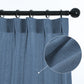 LANTIME Real Linen pinch pleat curtains set of 2 light filtering custom length