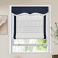 No-Drill Blackout Cordless Roman Shade custom fit on window providing privacy and light control