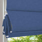 LANTIME No-Drill 100 Blackout Roman Shade, cordless and custom-sized for bedrooms