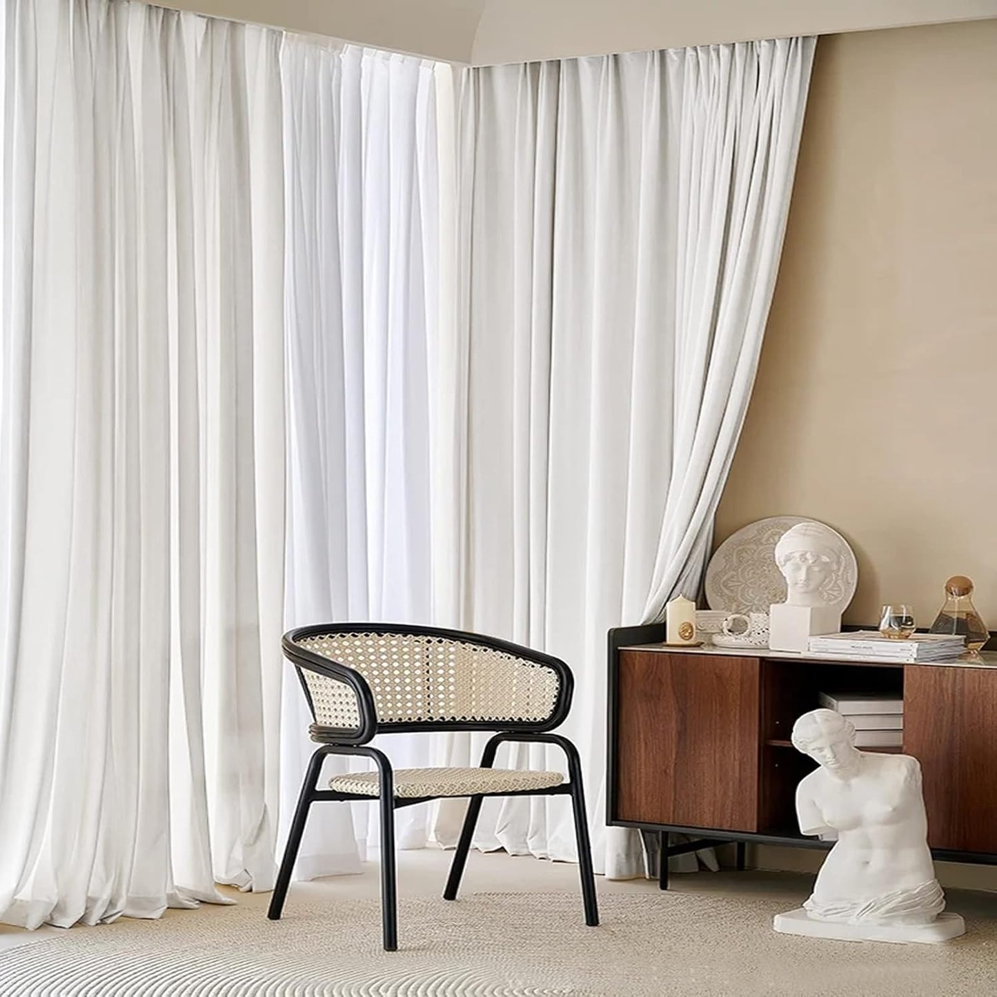 Pinch Pleated Room Darkening Velvet Curtains, Luxury Thermal Window Curtains Panels Drapes, Set of 2 new