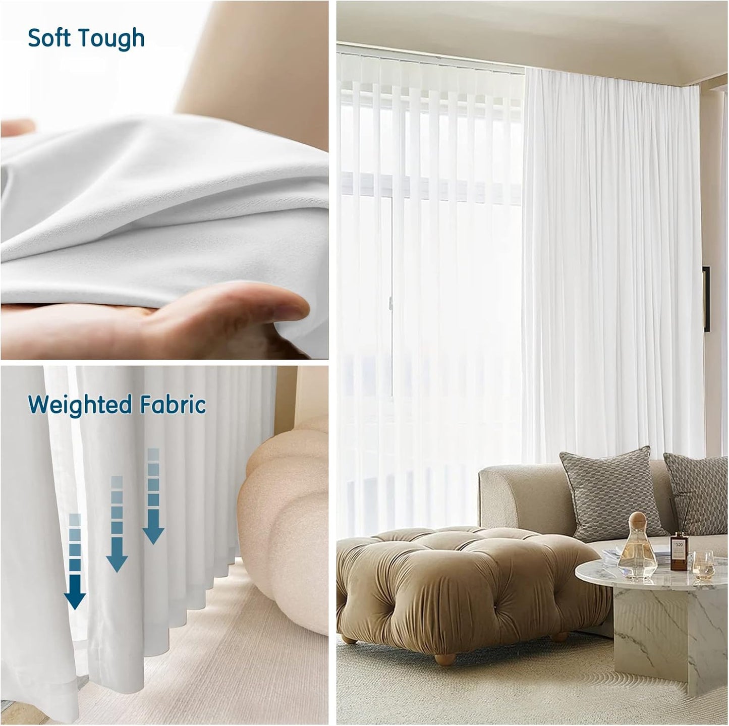 Pinch Pleated Room Darkening Velvet Curtains, Luxury Thermal Window Curtains Panels Drapes, Set of 2 new