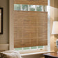 LANTIME Natural Linen Bamboo Roman Shade cordless top down bottom up window treatment