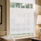 LANTIME Natural Linen Bamboo Roman Shade cordless top down bottom up window treatment