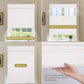 LANTIME Natural Linen Bamboo Roman Shade cordless top down bottom up window covering with natural wood texture