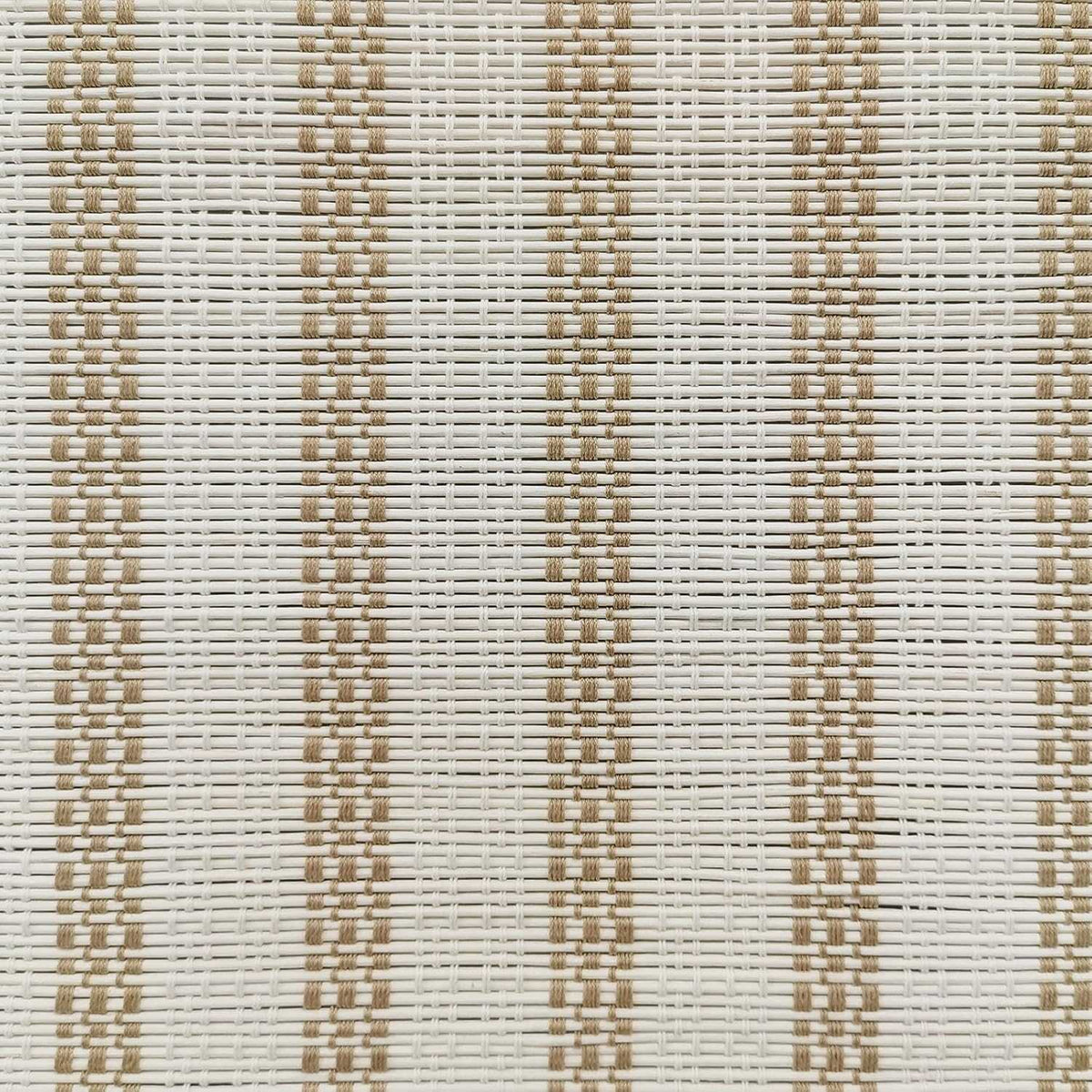 LANTIME No-Drill Bamboo Roman Shade cordless blackout lined bamboo blinds installed on a window