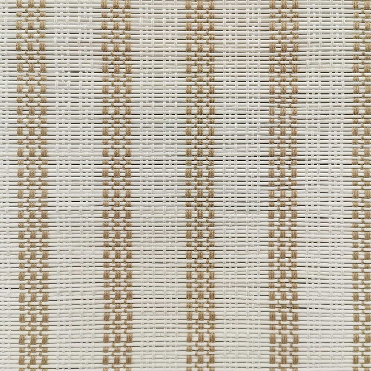 LANTIME No-Drill Bamboo Roman Shade cordless blackout lined bamboo blinds installed on a window