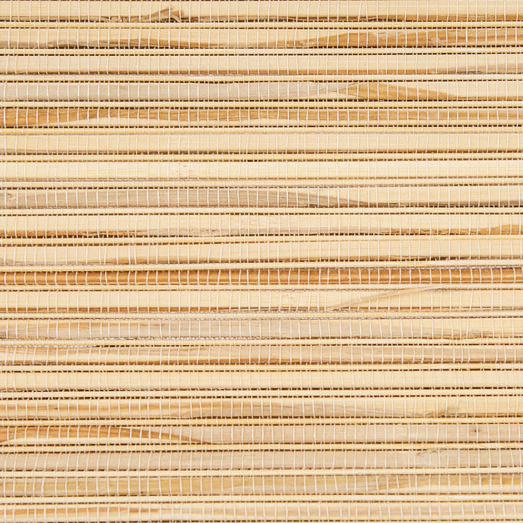 No-drill cordless bamboo Roman shade installed on a window, showing easy tool-free setup and natural bamboo slats for room darkening.