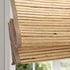 LANTIME No-Drill Natural Ramie Roman Shade cordless bamboo blinds custom size easy install