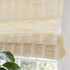 No-Drill 100% Linen Roman Shade cordless top down bottom up window blind installed without drilling