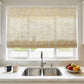 No-Drill 100% Linen Roman Shade cordless top down bottom up window blind installed without drilling