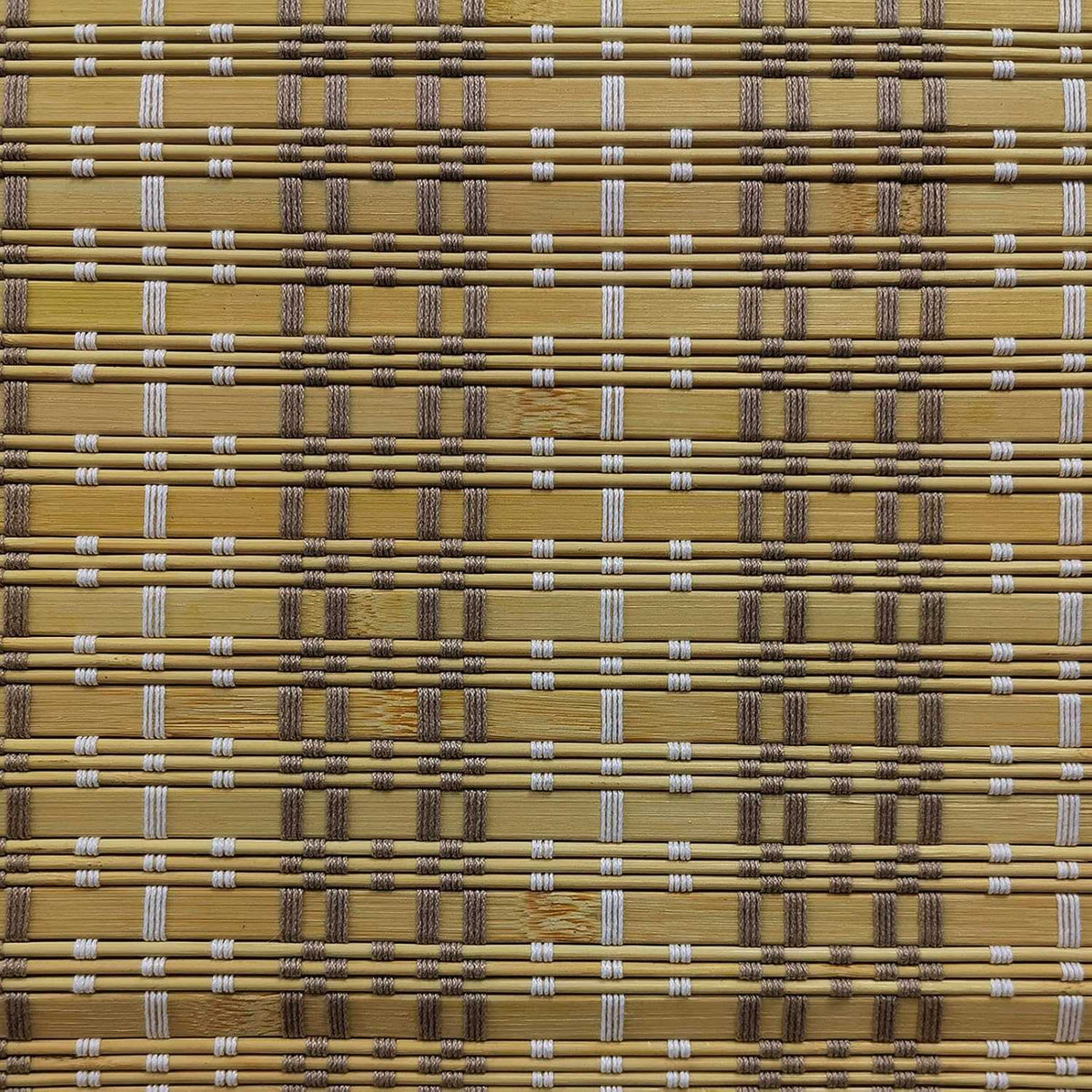 LANTIME No-Drill Bamboo Roman Shade cordless blackout lined bamboo blinds for home and office
