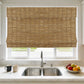 No-Drill 100% Linen Roman Shade cordless top down bottom up window blind installation close-up