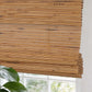 No-Drill Bamboo Roman Shade cordless bamboo blinds with easy 45-second installation, no tools or drilling needed