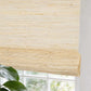 No-Drill 100% Linen Roman Shade cordless top down bottom up window blind installed without drilling