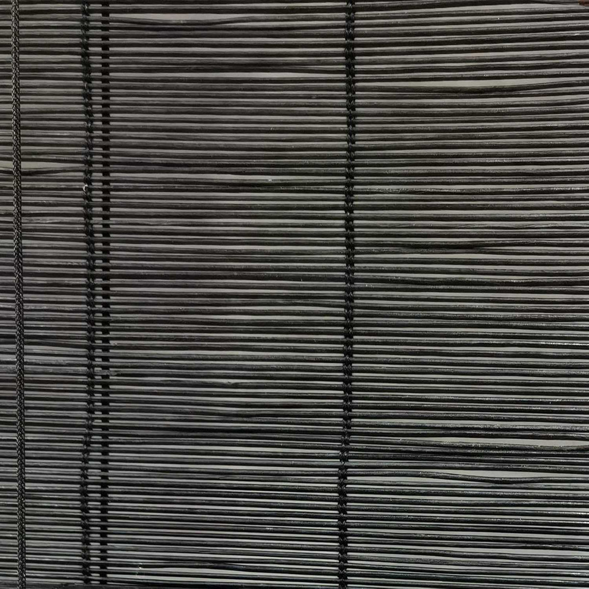 LANTIME No-Drill Bamboo Roman Shade cordless blackout lined bamboo blinds for home and office
