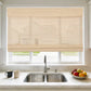 No-Drill 100% Linen Roman Shade cordless top down bottom up window blind installation