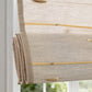 LANTIME No-Drill Natural Ramie Roman Shade cordless custom size easy install on window