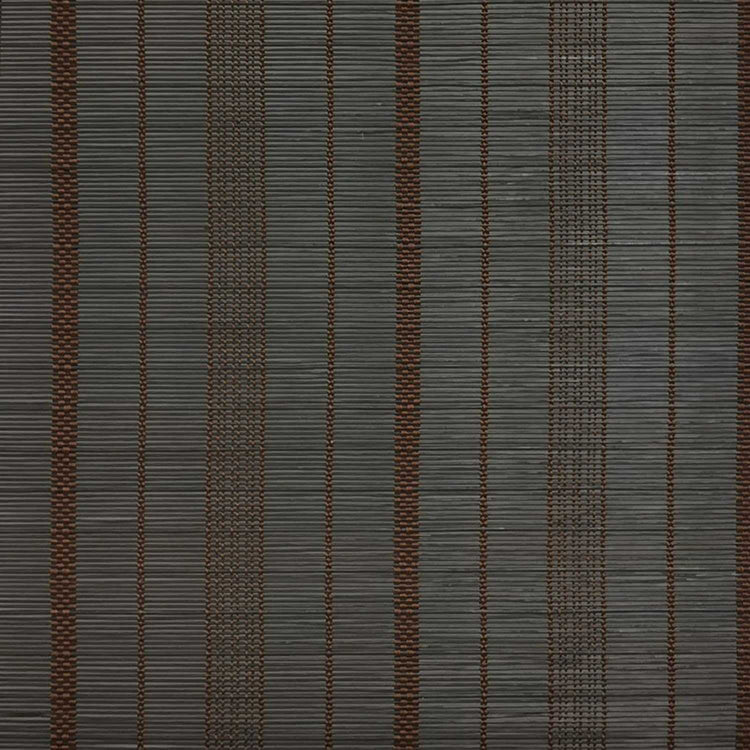 LANTIME No-Drill Bamboo Roman Shade cordless blackout lined bamboo blinds installed without drilling
