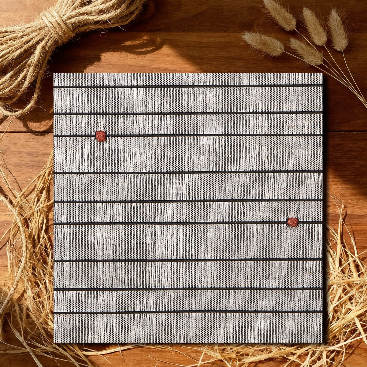 LANTIME No-Drill Natural Ramie Roman Shade cordless bamboo blinds custom size easy install