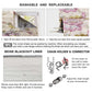 No-Drill Blackout Roman Shade in Plum Blossom Floral pattern, custom size, easy install without drilling