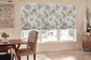 No-Drill Blackout Roman Shade Plum Blossom Floral custom size easy install blackout curtain