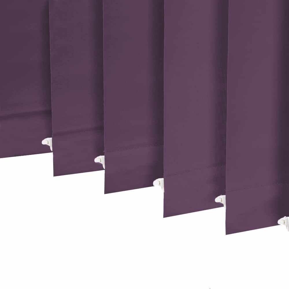 Blackout vertical blinds with 3.5 inch slats, thermal insulated and made to order for energy saving and light control
