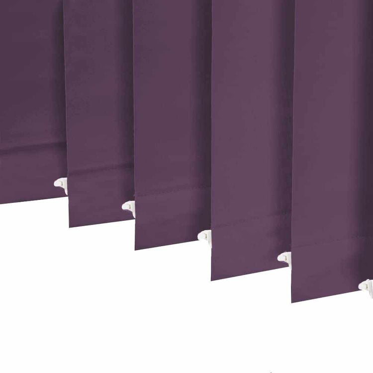 Blackout vertical blinds with 3.5 inch slats, thermal insulated and made to order for energy saving and light control