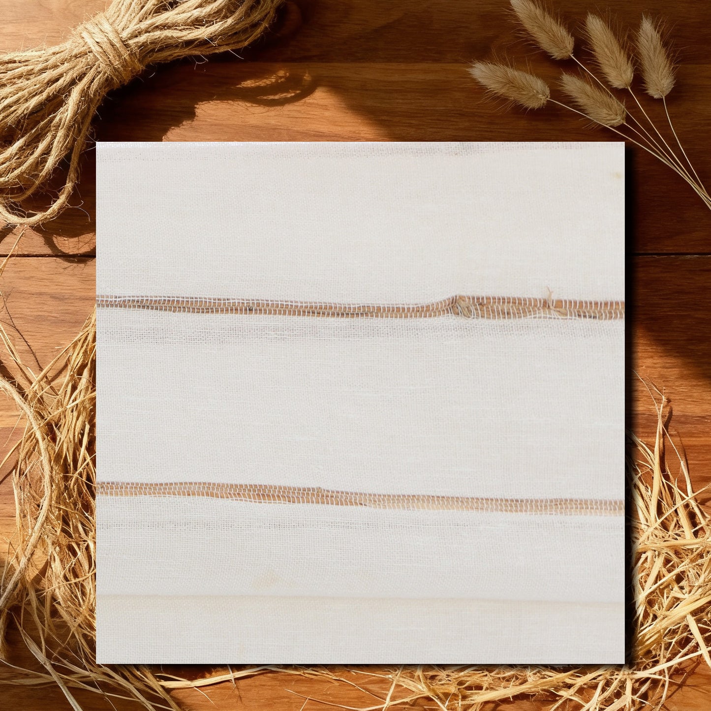 LANTIME No Drill Roman Shades|Natural Jute Bamboo Window Blinds Shades|Cordless Roman Shades for Windows and Doors