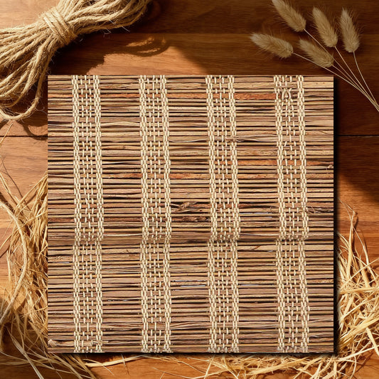 LANTIME No Drill Roman Shades|Natural Ramie Bamboo|Top Down Bottom Up Cordless|Cordless Roman Shades for Windows and Doors