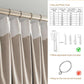 LANTIME faux linen blackout curtains with pencil pinch pleats, 2 panels, 100% light blocking, thermal insulated fabric
