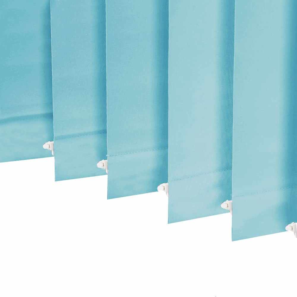 LANTIME blackout vertical blinds with 3.5-inch thermal insulated slats installed on a large window
