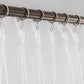 Set of 2 LANTIME faux linen pinch pleat sheer curtains with custom length and UV protection