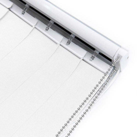 LANTIME Solar Mesh vertical blinds beige cordless 5% openness for sliding door with UV protection and glare reduction