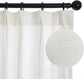LANTIME Real Linen pinch pleat curtains set of 2 light filtering custom length