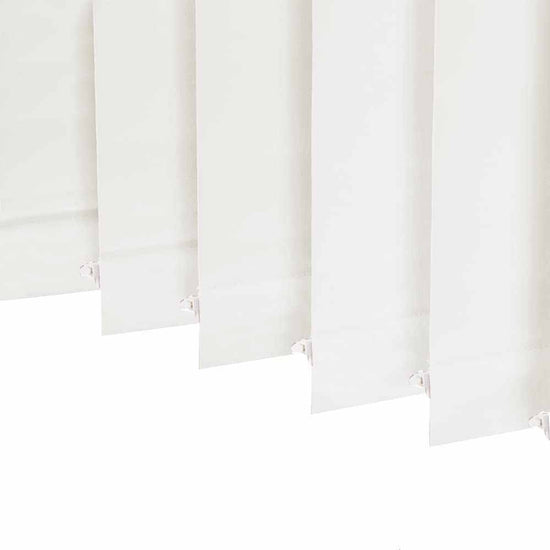 LANTIME blackout vertical blinds with 3.5" thermal insulated slats for energy saving and light control
