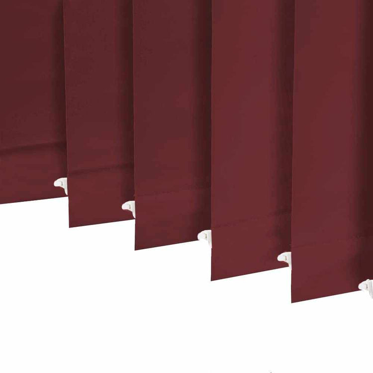 Blackout vertical blinds with 3.5" thermal insulated slats for energy saving and light control