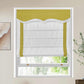 No-drill cordless blackout Roman shade custom fit on window for privacy and light control