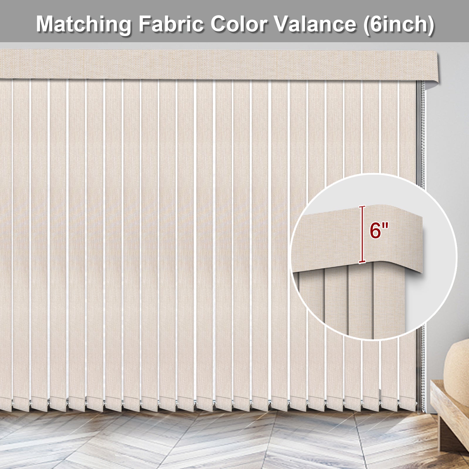 Same Fabric Color Valance