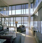 LANTIME solar cordless roller shade with light filtering, UV protection, and water resistance installed on window
