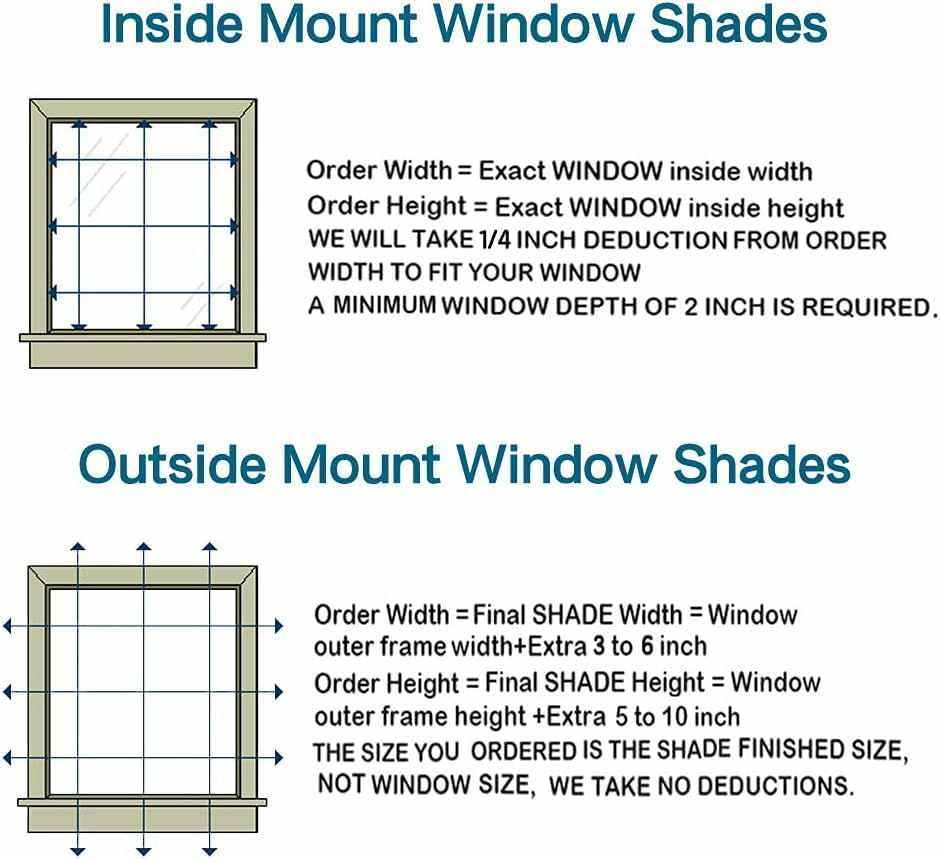 LANTIME Kitchen Bathroom Waterproof Window Shades blackout cordless roller shade installed in kitchen window