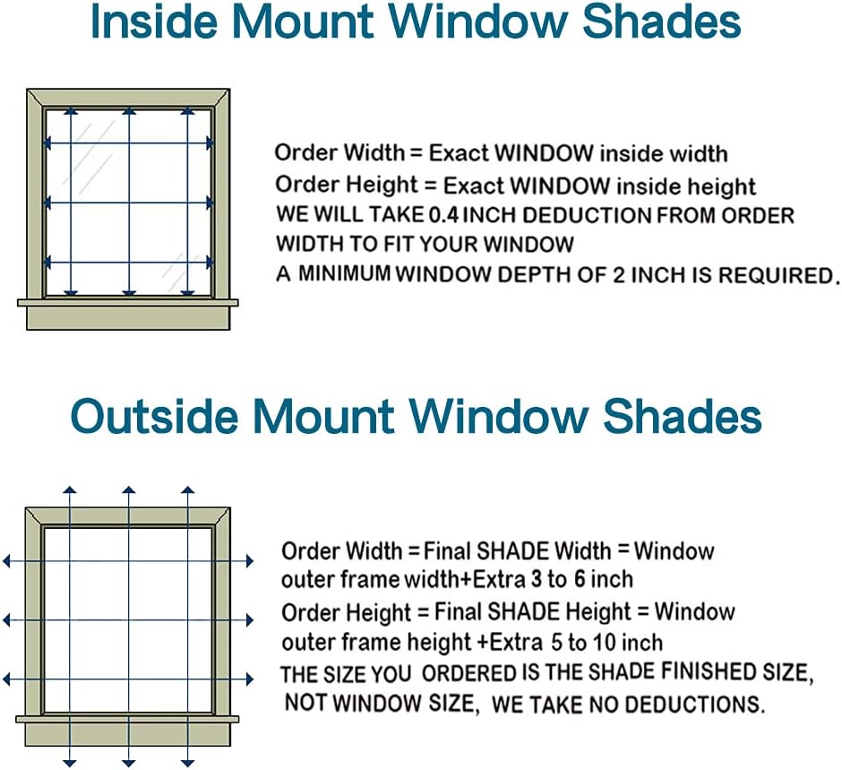No Tools No Drill Wood Window Roman Shades, Bamboo Lined Blackout Window Blinds for Home Indoor,Office,Kitchen
