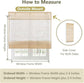 LANTIME No-Drill No Tools Bamboo Roman Shade with cordless design and custom fit